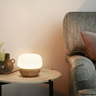 Eldoreth Dôme en Lampe de Table en Travertin
