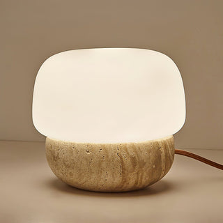 Eldoreth Dôme en Lampe de Table en Travertin