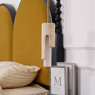 Elix Suspension Marbre Verre Moderne Salon-Luire