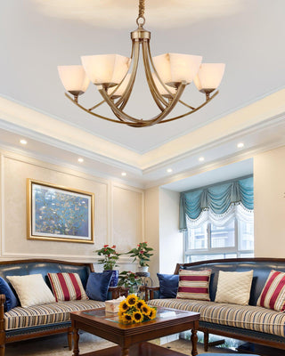 Crown Lustre Classique en Laiton