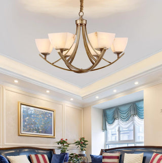 Crown Lustre Classique en Laiton