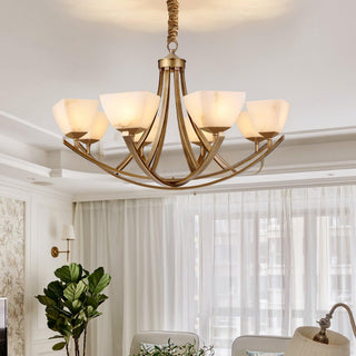 Crown Lustre Classique en Laiton