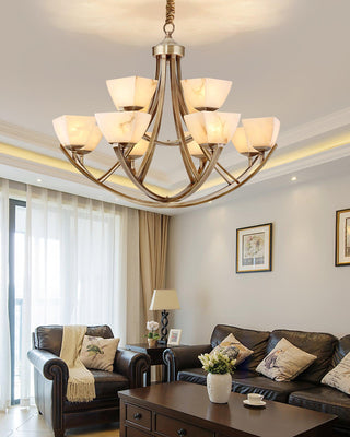 Crown Lustre Classique en Laiton