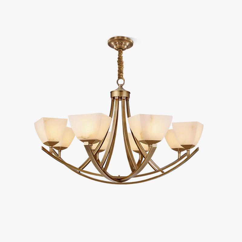 Crown Lustre Classique en Laiton