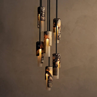 Elix Suspension Marbre Verre Moderne Salon-Luire