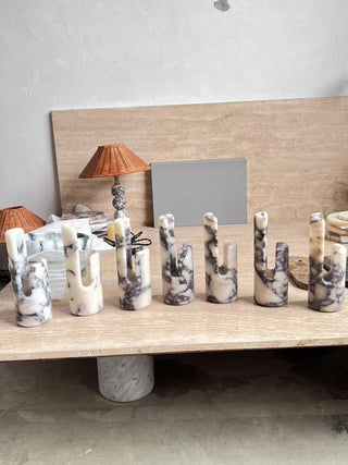 Elix Suspension Marbre Verre Moderne Salon-Luire