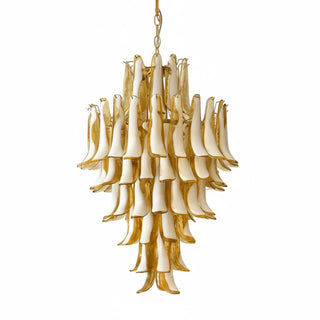 Dravina Glass Petals Pendant Lamp-Neutral Decor