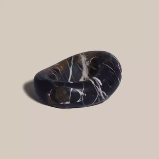 Drift Bowl Marble Tray-Neutral Decor