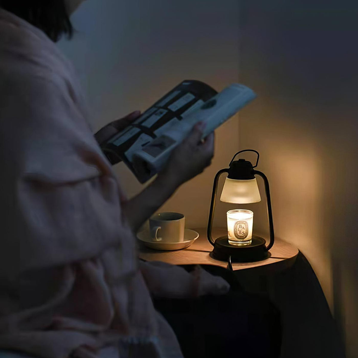 Soraina Diffuseur de Bougie en Forme de Lanterne
