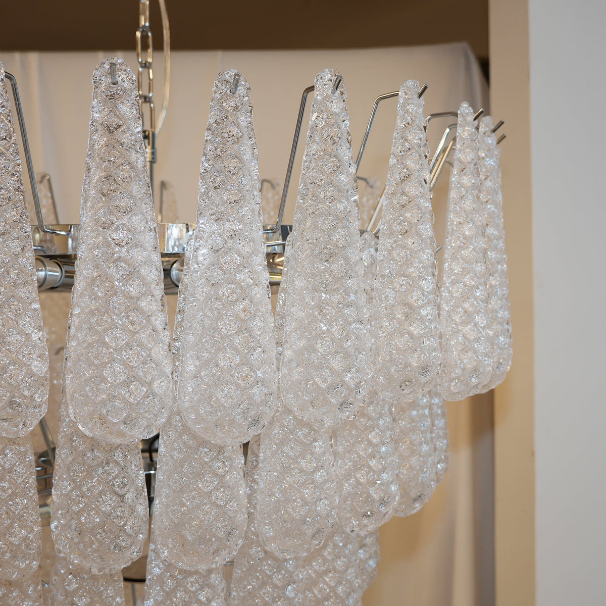 Inset Lustre Goutte Murano Métal Verre Premium