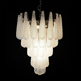 Inset Lustre Goutte Murano Métal Verre Premium