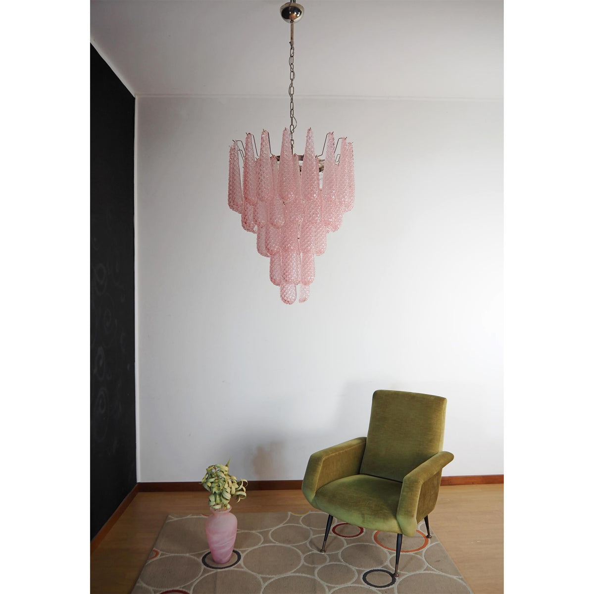 Inset Lustre Goutte Murano Métal Verre Premium