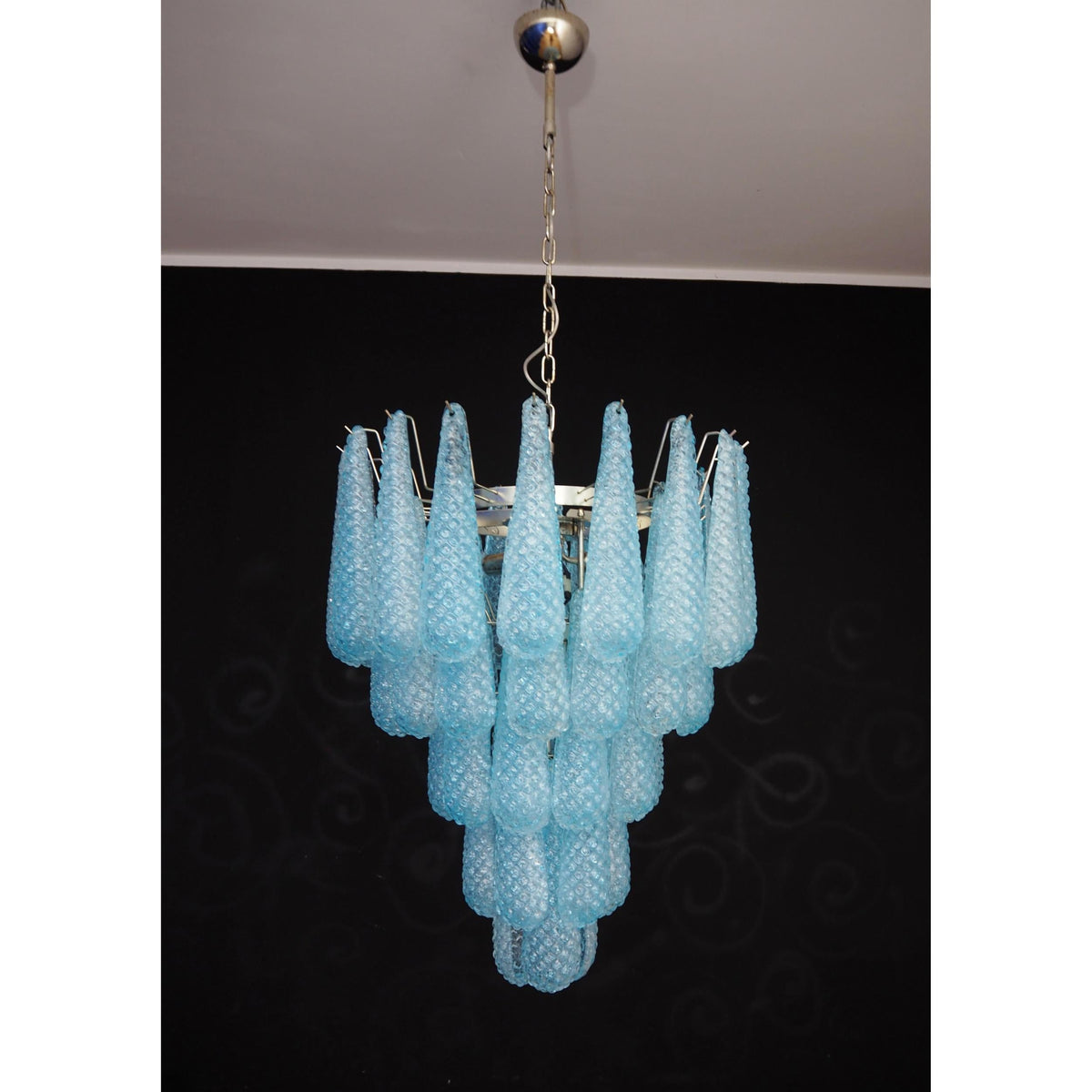 Inset Lustre Goutte Murano Métal Verre Premium