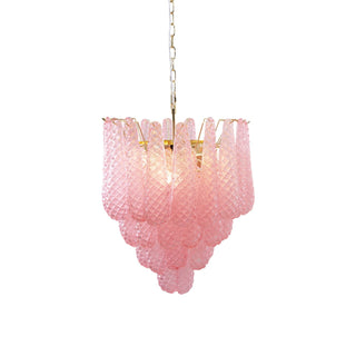 Aurora Lustre en Verre Rose Luxe