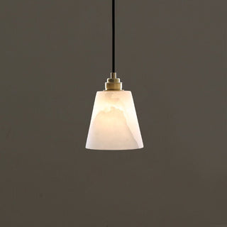 Droplet Alabaster Pendant Lamp-Neutral Decor