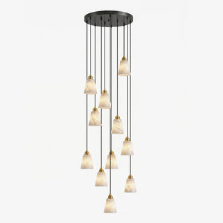 Droplet Alabaster Pendant Lamp-Neutral Decor