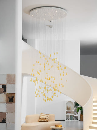Droplets Sculpture Chandelier-Neutral Decor