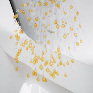 Droplets Sculpture Chandelier-Neutral Decor