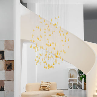 Droplets Sculpture Chandelier-Neutral Decor