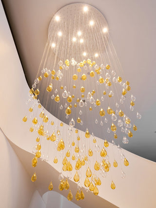 Droplets Sculpture Chandelier-Neutral Decor