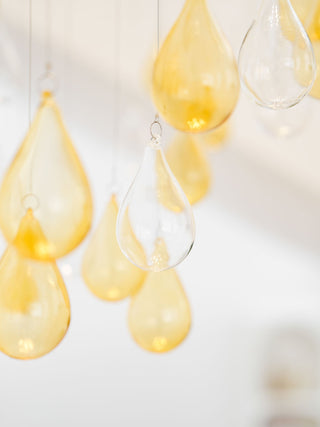Droplets Sculpture Chandelier-Neutral Decor