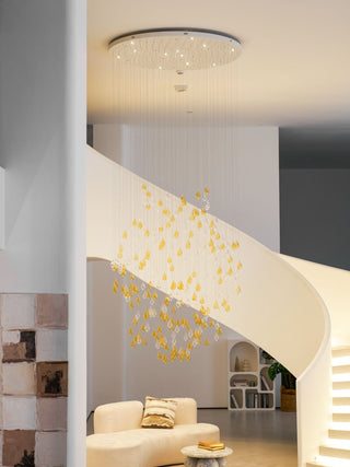 Droplets Sculpture Chandelier-Neutral Decor