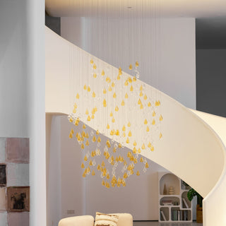 Droplets Sculpture Chandelier-Neutral Decor