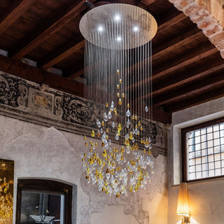 Droplets Sculpture Chandelier-Neutral Decor