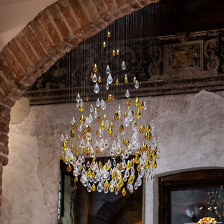 Droplets Sculpture Chandelier-Neutral Decor