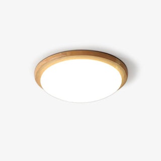 Myshae Plafonnier Tambour Bois Minimaliste