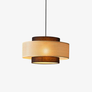 Zerither Suspension Rattan Tissu-Luire