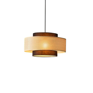 Zerither Suspension Rattan Tissu-Luire