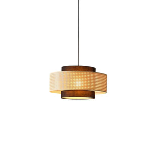 Zerither Suspension Rattan Tissu-Luire