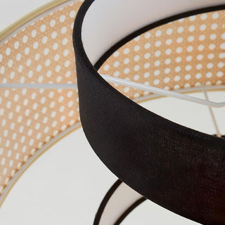 Zerither Suspension Rattan Tissu-Luire