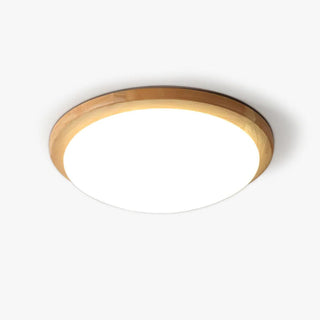 Myshae Plafonnier Tambour Bois Minimaliste