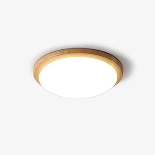 Myshae Plafonnier Tambour Bois Minimaliste