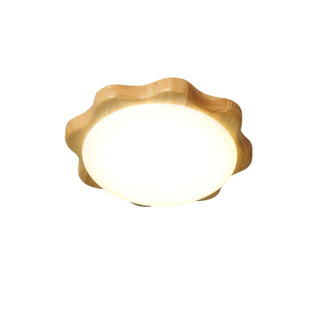 Myshae Plafonnier Tambour Bois Minimaliste