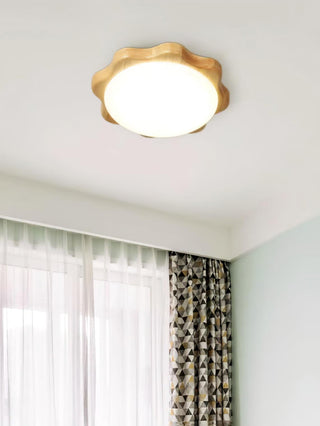 Myshae Plafonnier Tambour Bois Minimaliste