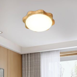 Myshae Plafonnier Tambour Bois Minimaliste
