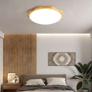 Myshae Plafonnier Tambour Bois Minimaliste