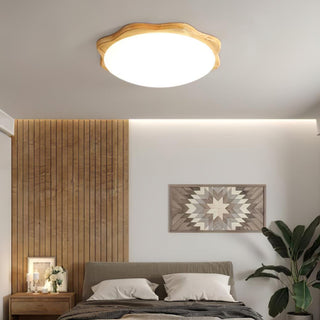Myshae Plafonnier Tambour Bois Minimaliste