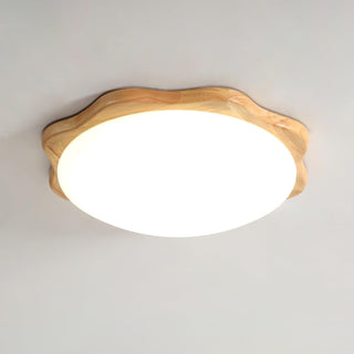 Myshae Plafonnier Tambour Bois Minimaliste