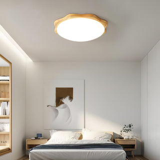 Myshae Plafonnier Tambour Bois Minimaliste