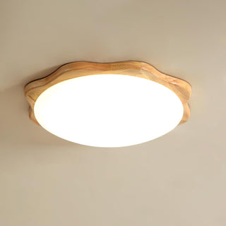 Myshae Plafonnier Tambour Bois Minimaliste