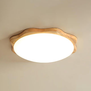Myshae Plafonnier Tambour Bois Minimaliste