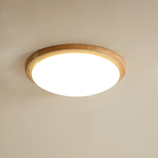 Myshae Plafonnier Tambour Bois Minimaliste