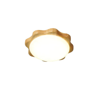 Myshae Plafonnier Tambour Bois Minimaliste