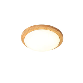 Myshae Plafonnier Tambour Bois Minimaliste