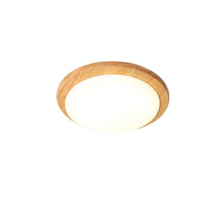 Myshae Plafonnier Tambour Bois Minimaliste