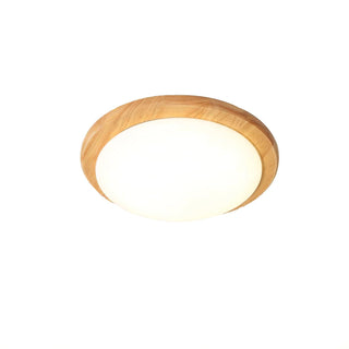 Myshae Plafonnier Tambour Bois Minimaliste